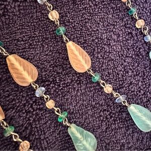 Pink and blue necklace